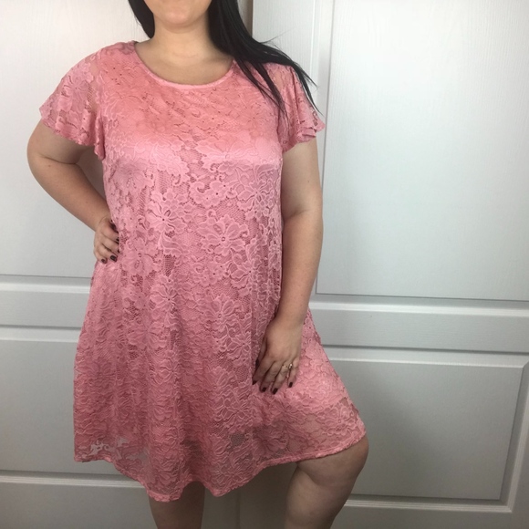 lane bryant pink dress